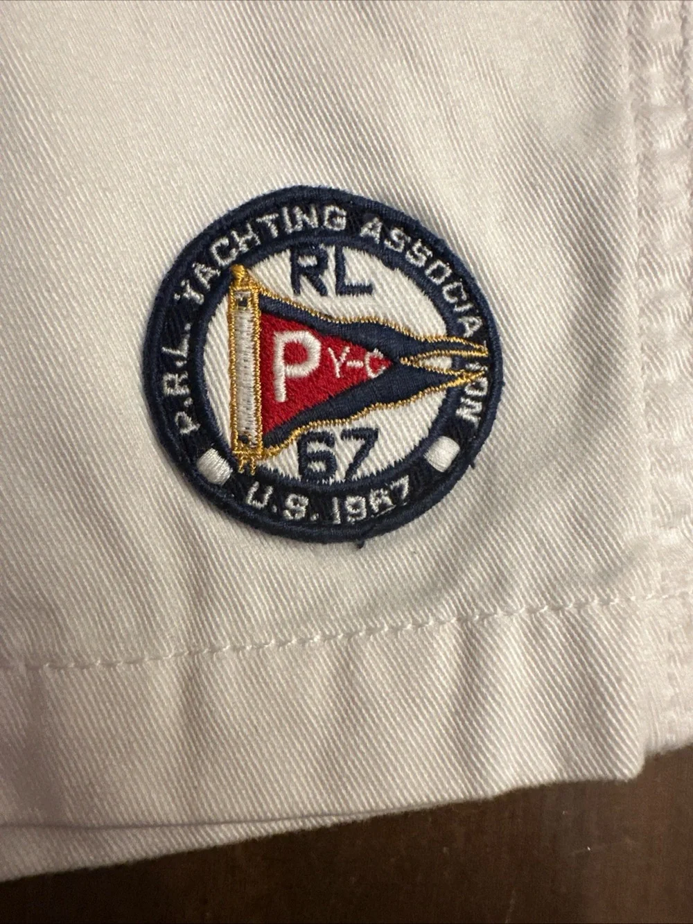Vtg Ralph Lauren Yacht Club baby shorts 6 Months Preppy Coastal Nautical